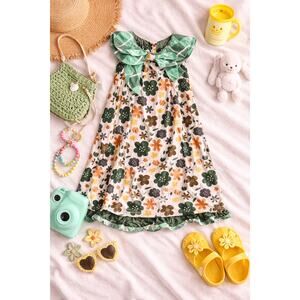 Jelly The Pug | Dresses | Jelly The Pug Christmas Tree Dress Girls Size 7y  Smocked Layered Flowy Christmas | Poshmark
